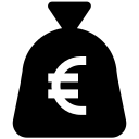 Pictogramme sac de pièces